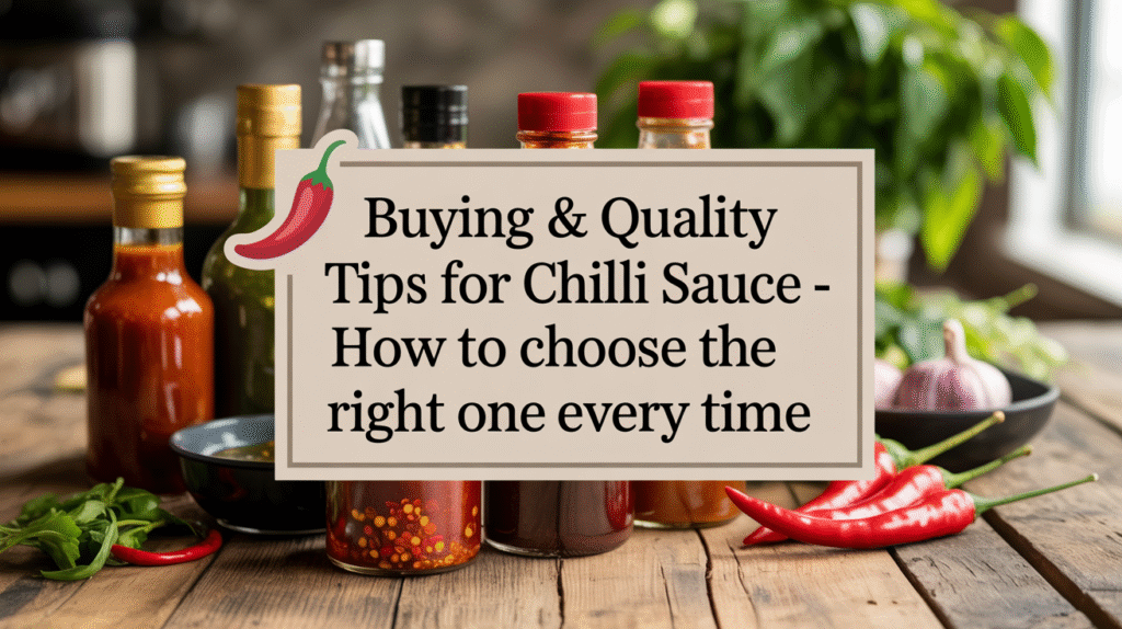 Buying & Quality Tips for Chilli Sauce - How to Choose the Right One Every Time