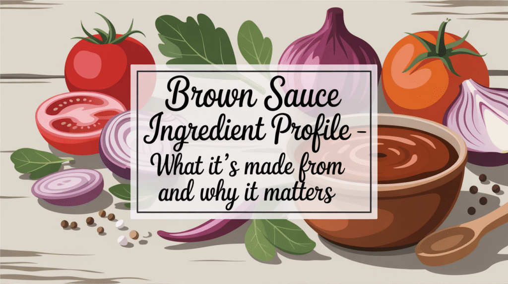 Brown Sauce Ingredient Profile - What It’s Made From and Why It Matters