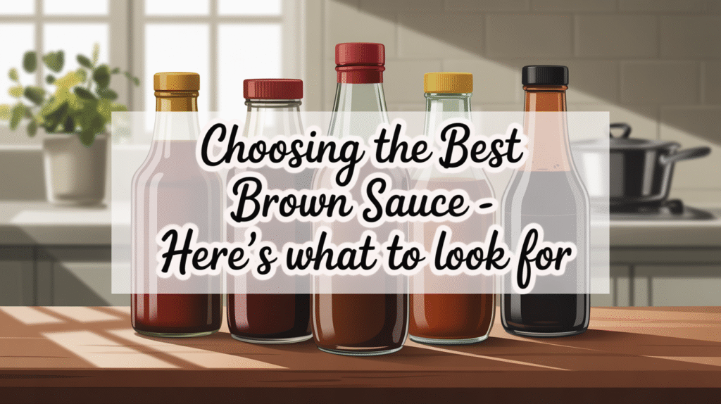 Choosing the Best Brown Sauce - Here's What to Look For