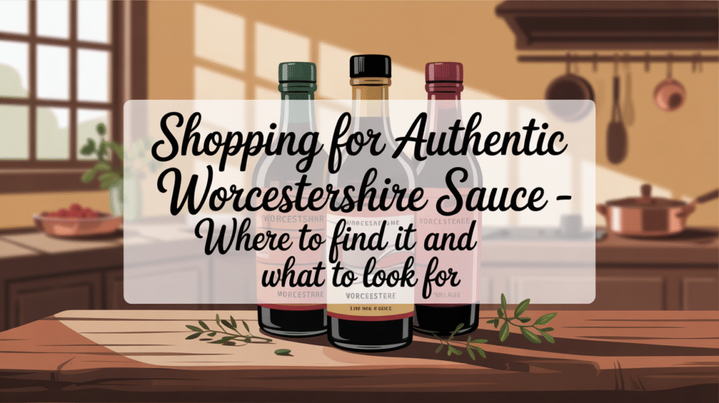 Shopping for Authentic Worcestershire Sauce - Where to Find It and What to Look For