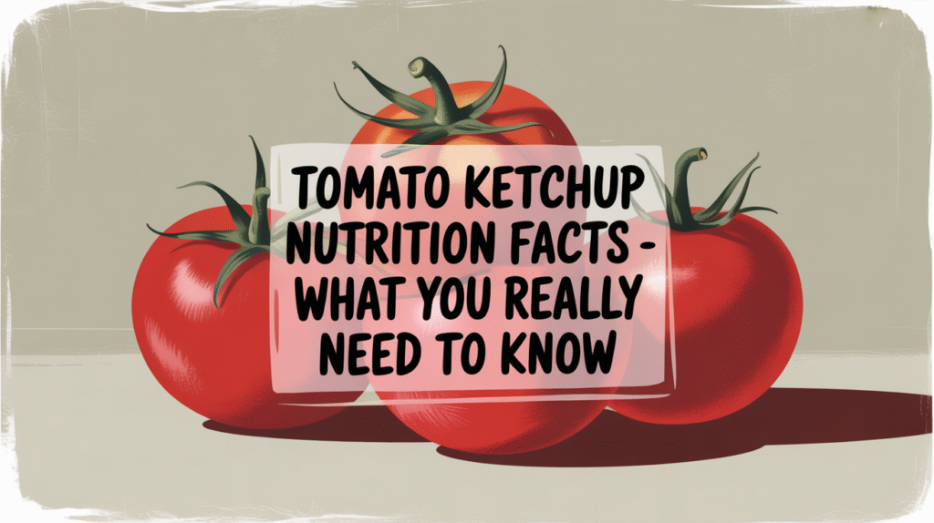 Tomato Ketchup Nutrition Facts - What You Really Need to Know