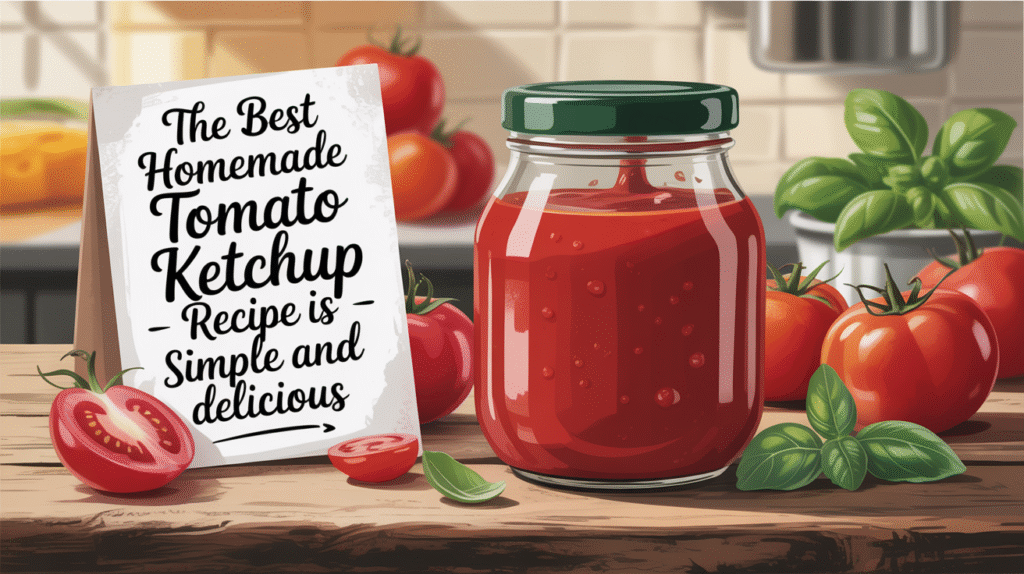 The Best Homemade Tomato Ketchup Recipe is Simple and Delicious