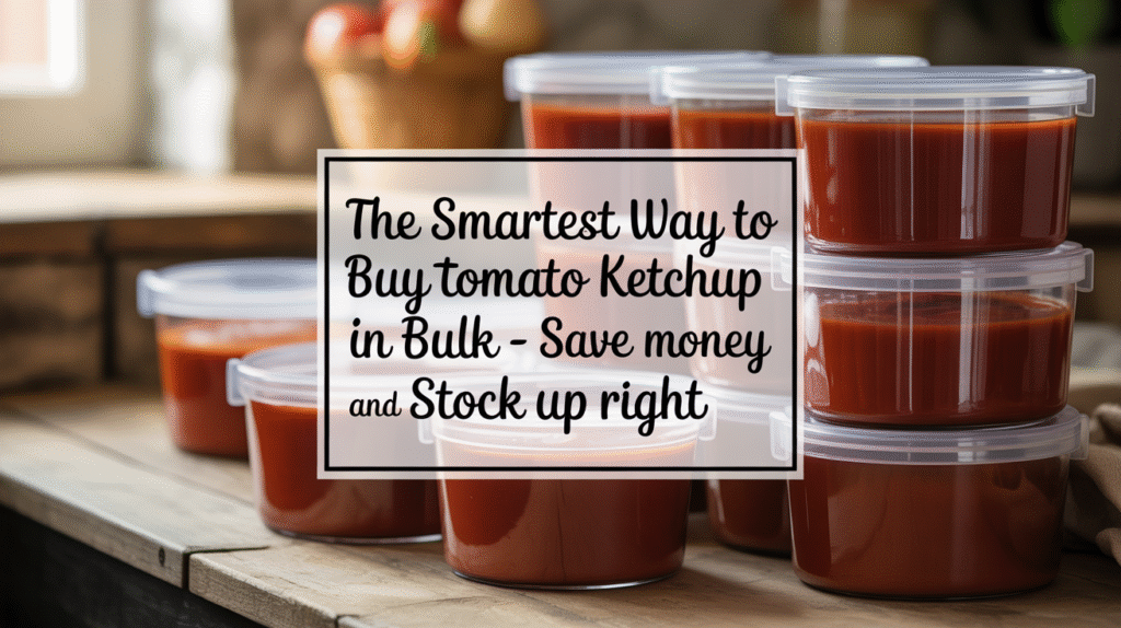 The Smartest Way to Buy Tomato Ketchup in Bulk - Save Money and Stock Up Right