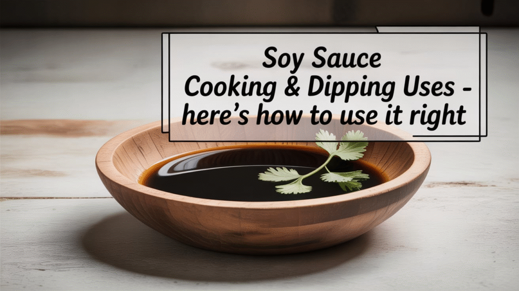 Soy Sauce Cooking & Dipping Uses - Here’s How to Use It Right