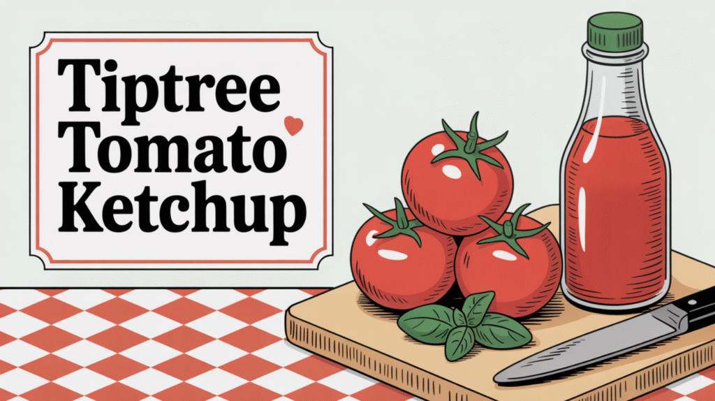 Tiptree Tomato Ketchup - A Traditional British Ketchup with Natural Freshness