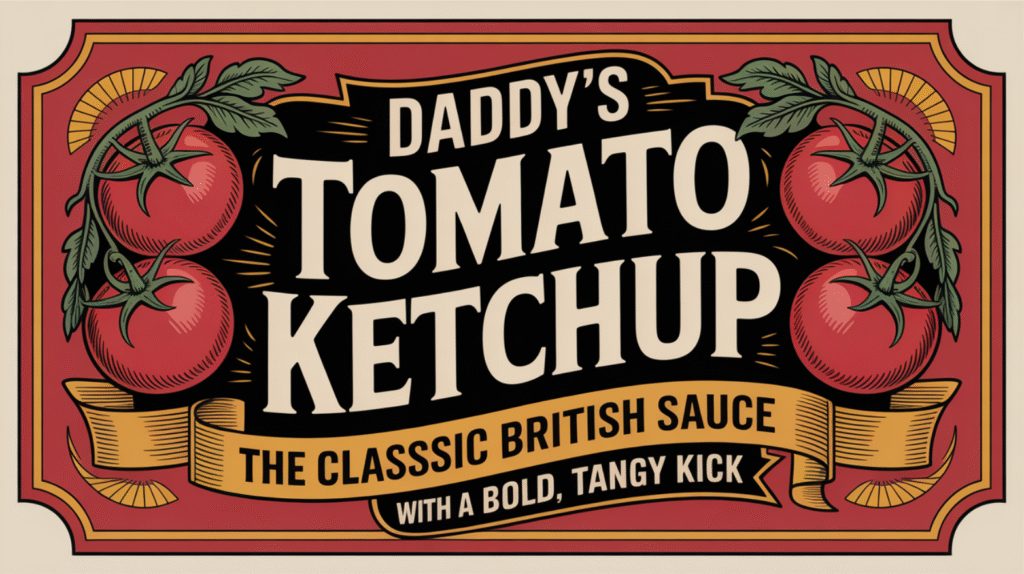 Daddies Tomato Ketchup - The Classic British Sauce with a Bold, Tangy Kick